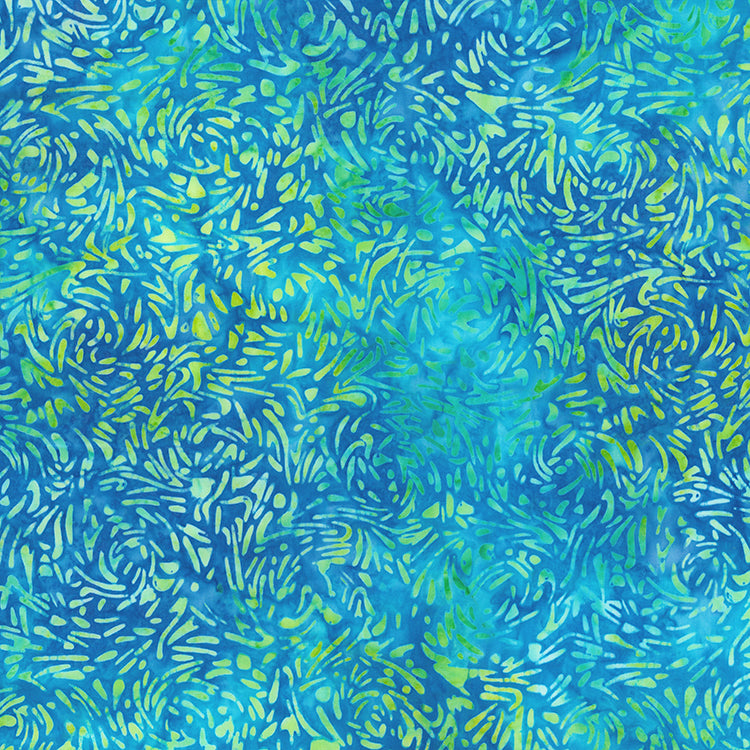 Banyan BBFs Batik by Northcott ~ Turquoise