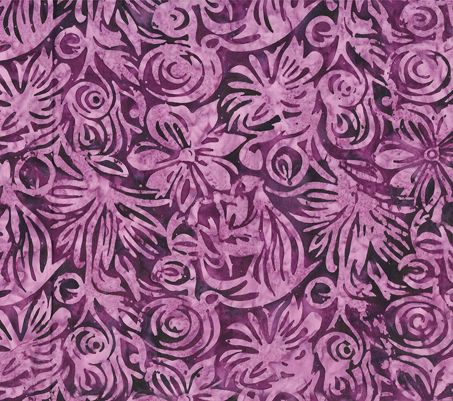 Ladybug Meadow Large Floral by Northcott ~ Plum