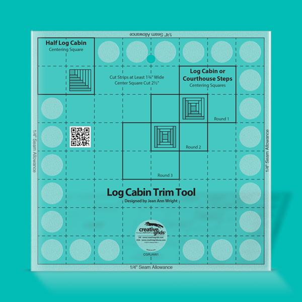 CGRJAW1 ~ 8 INCH LOG CABIN TRIM TOOL ~ CREATIVE GRIDS