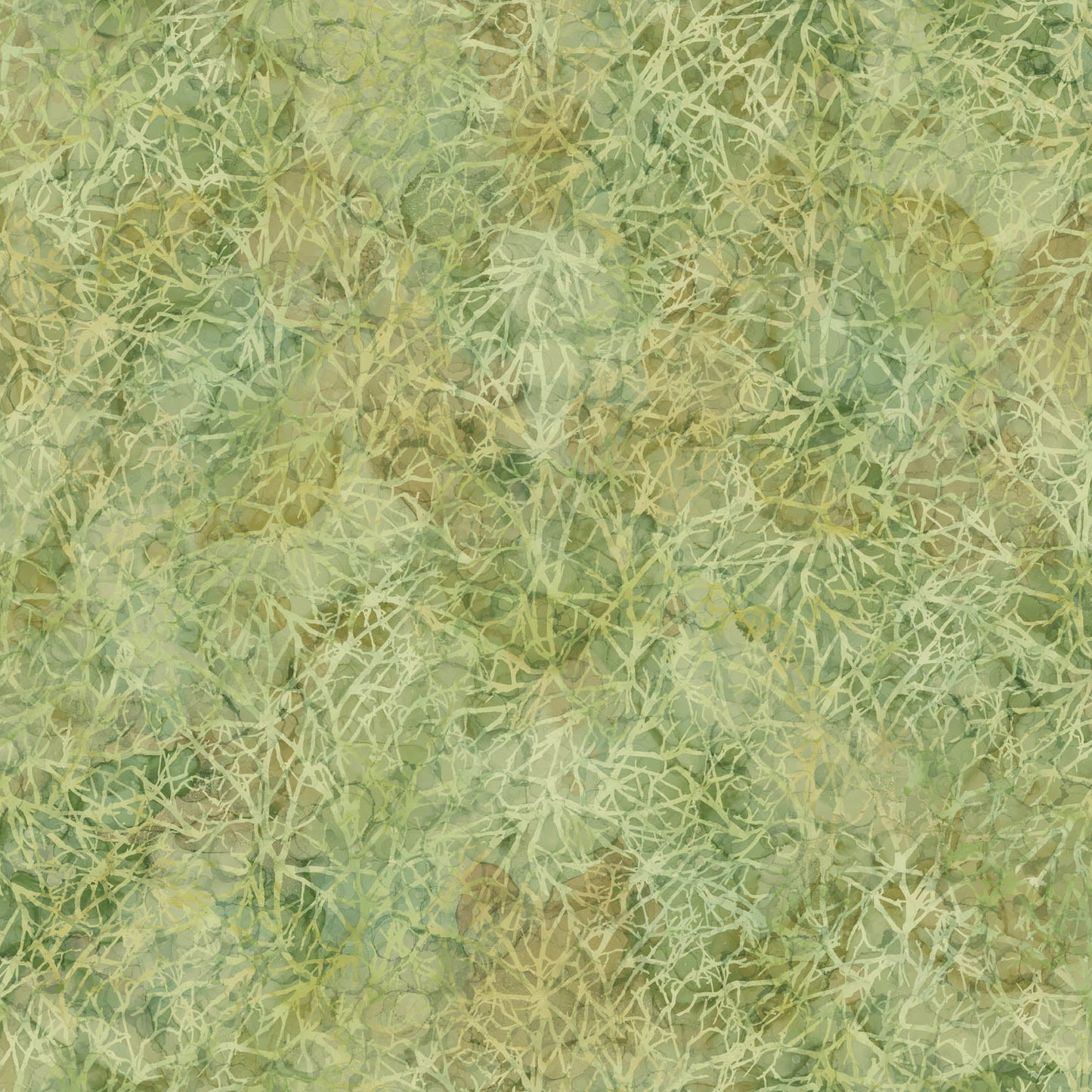 Autumn Breeze Branches Light Green by Deborah Edwards and Melanie Samra for Northcott