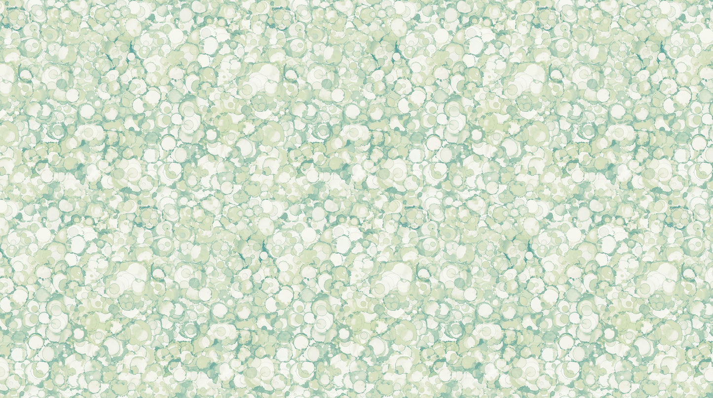 Autumn Breeze Bubbles Teal/Green by Deborah Edwards and Melanie Samra for Northcott