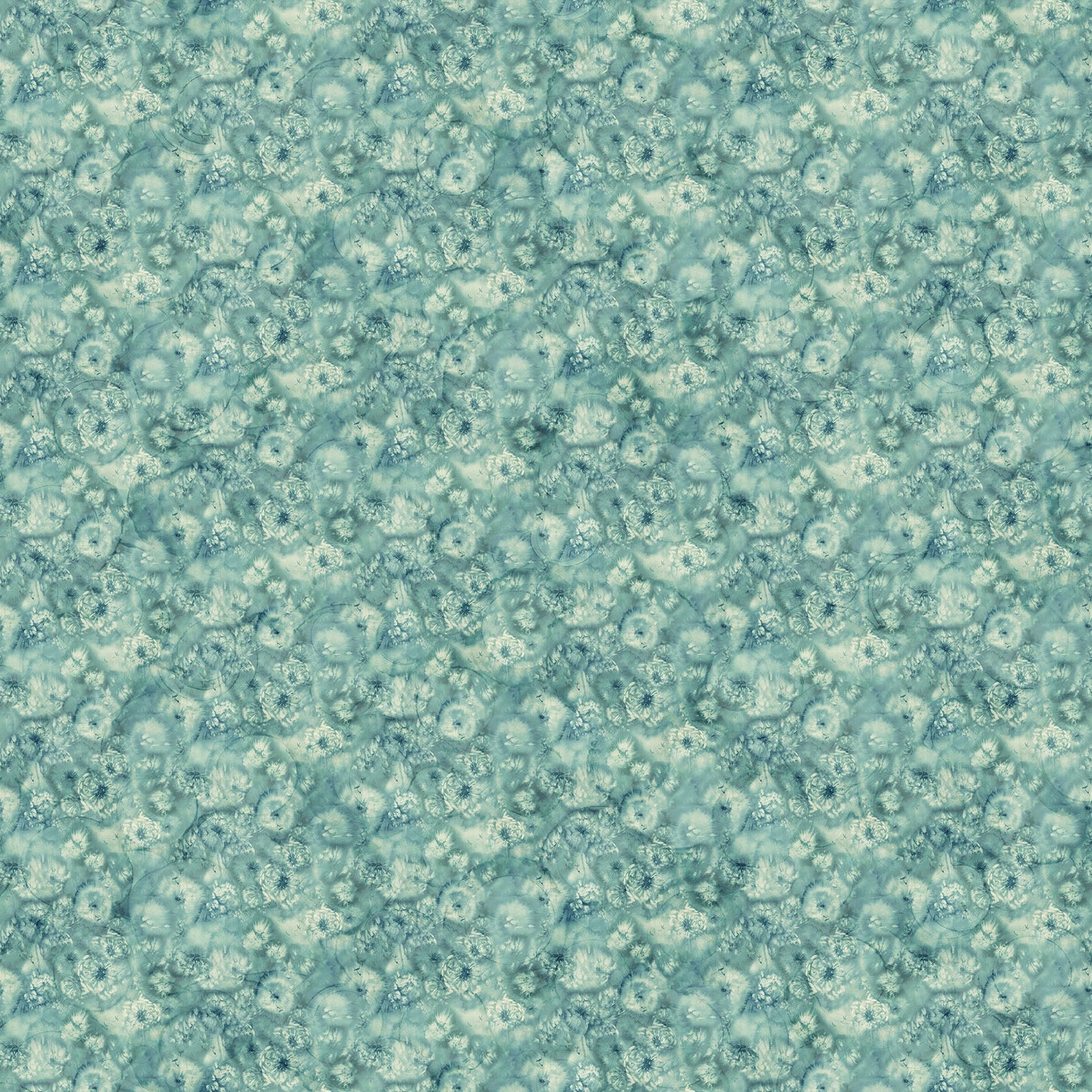 Whisper Seed Pod Mini by Deborah Edwards and Melanie Samra for Northcott ~ Md Teal Multi
