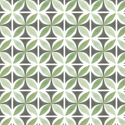 Sweet Magnolia by Deane Beesley for P&B Textiles ~Green/Silver