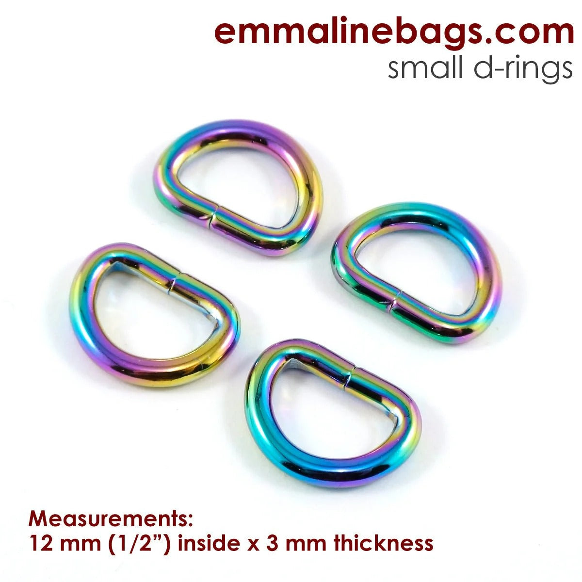 Assorted D-rings by Emmaline Bags