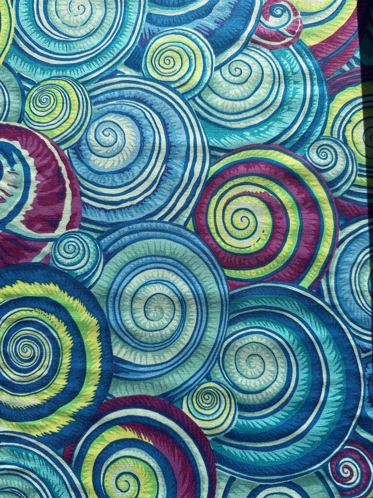 Collective Spiral Shells by Kaffe Fassett for FreeSpirit Fabrics ~ Blue