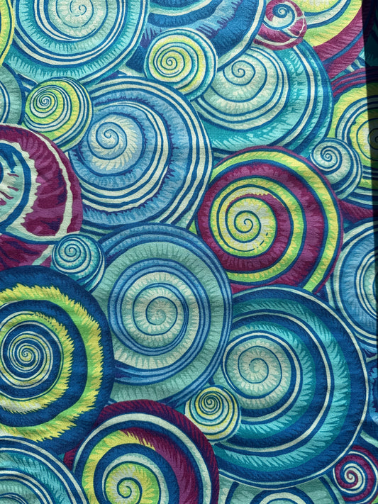 Collective Spiral Shells by Kaffe Fassett for FreeSpirit Fabrics ~ Blue