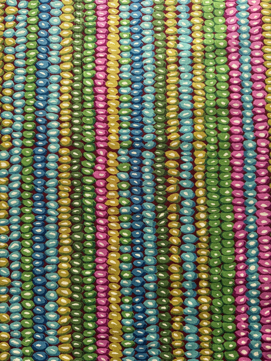 Collective Bead Stripe by Kaffe Fassett for FreeSpirit Fabrics ~ Moss