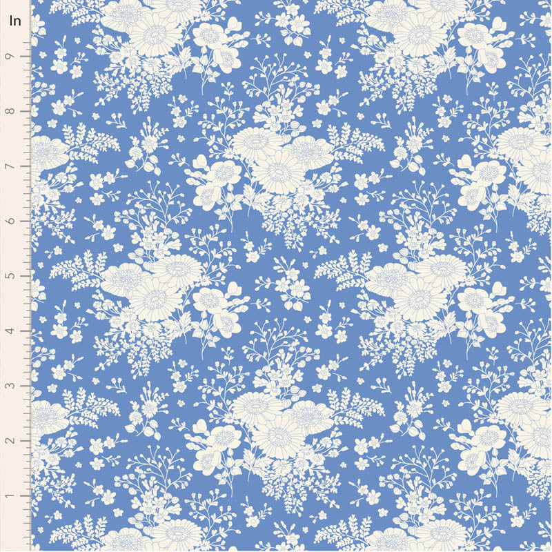 Something Blue by Tilda ~ Isolde Cornflower ~ (1/4 Meter)