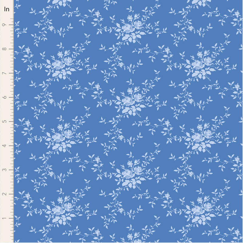 Something Blue by Tilda ~ Noel Cornflower ~ (1/4 Meter)