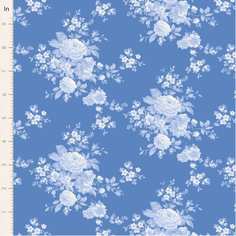Something Blue by Tilda ~ Carol Cornflower ~ (1/4 Meter)