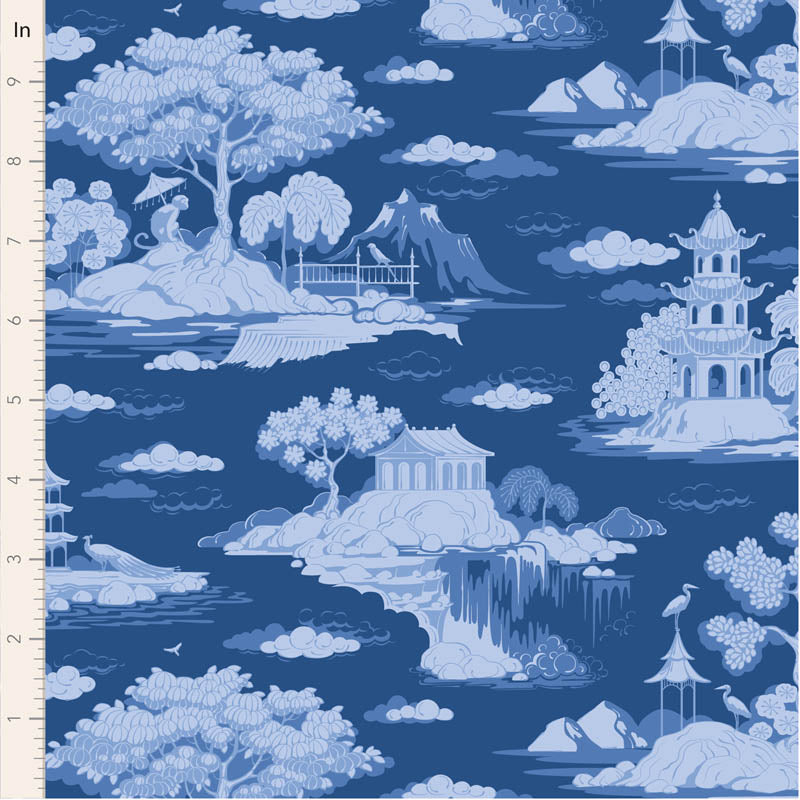 Something Blue by Tilda ~ Cottonview Night ~ (1/4 Meter)