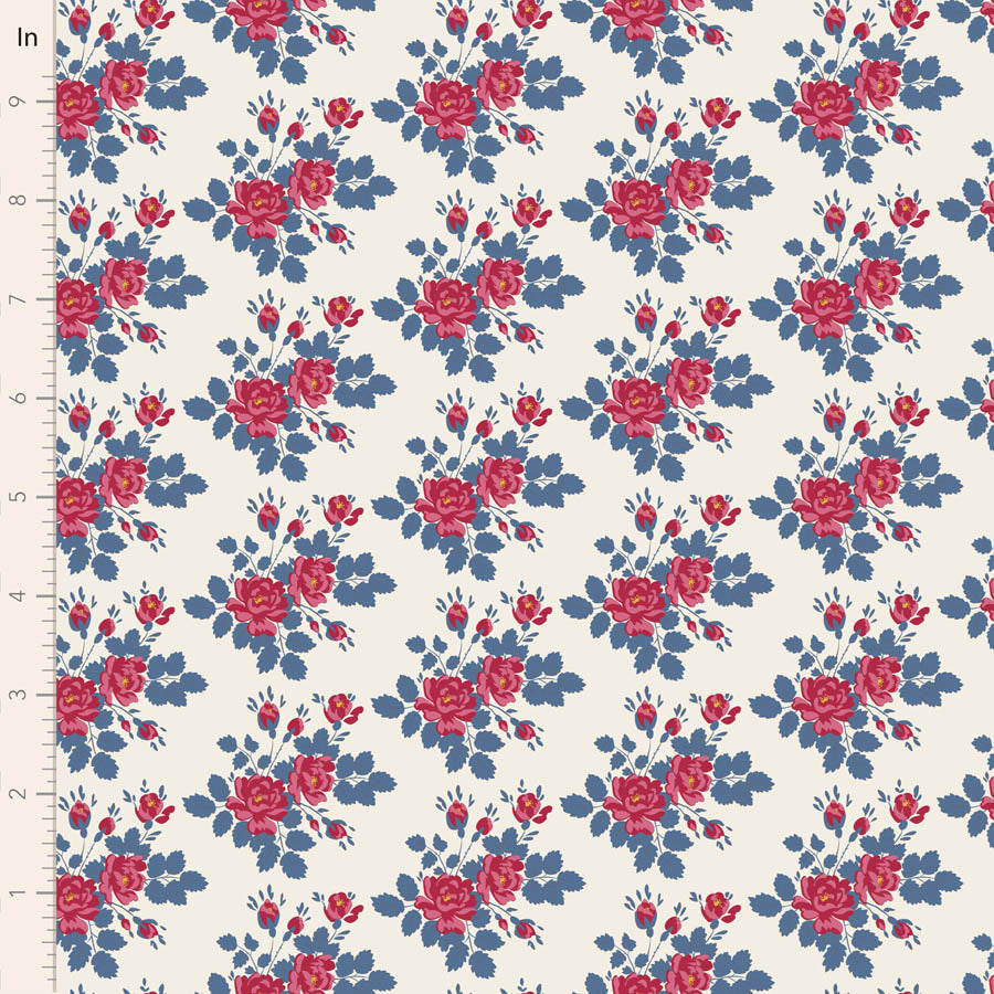 Village Life by Tilda ~ Myrtle Blue ~ (1/4 Meter)