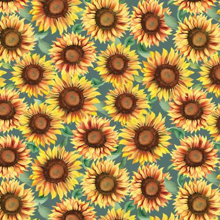 Give Thanks by Nicole Decamp for Benartex ~ Twill Plaid Teal