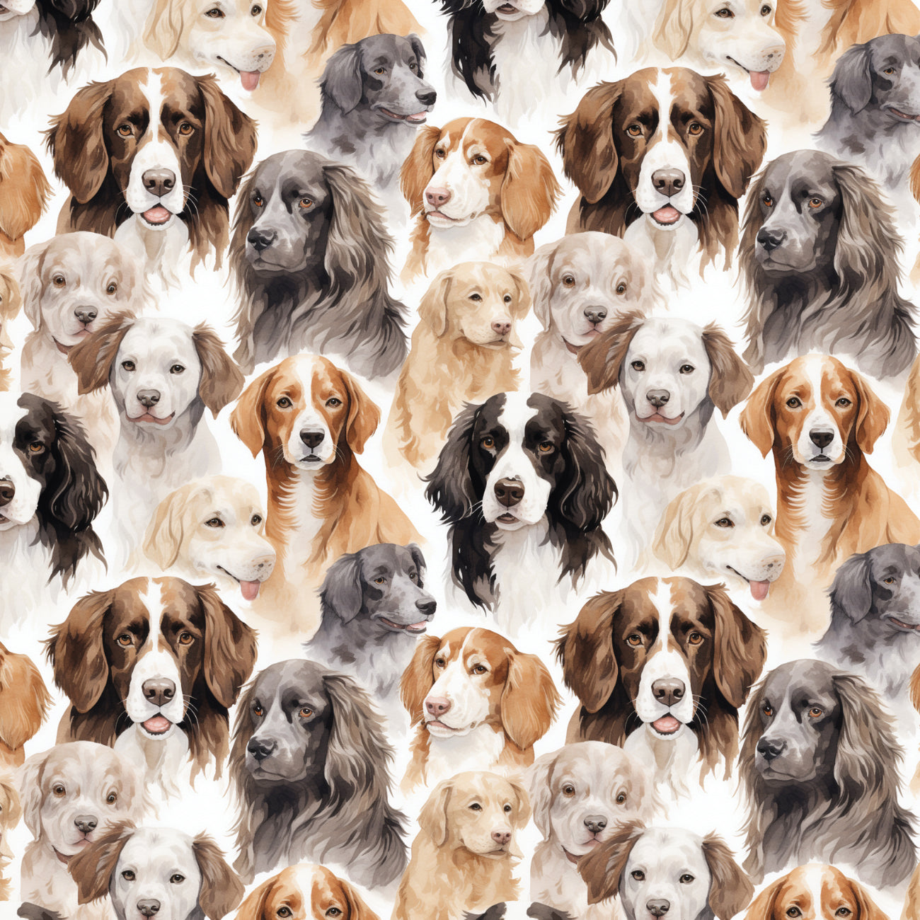 Paw And Whisker by Camelot Fabrics ~ Man's Best Friend Multi ~ (1/4 Meter)