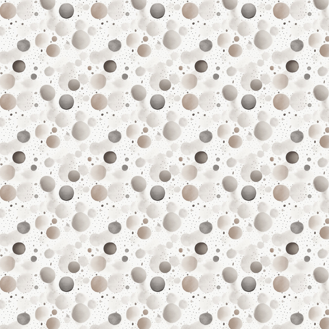Paw And Whisker by Camelot Fabrics ~ Watercolour Dots Grey ~ (1/4 Meter)