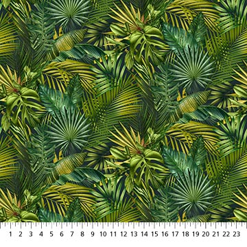 Jungle Queens by Beth Hoselton for Northcott ~ Cream Black