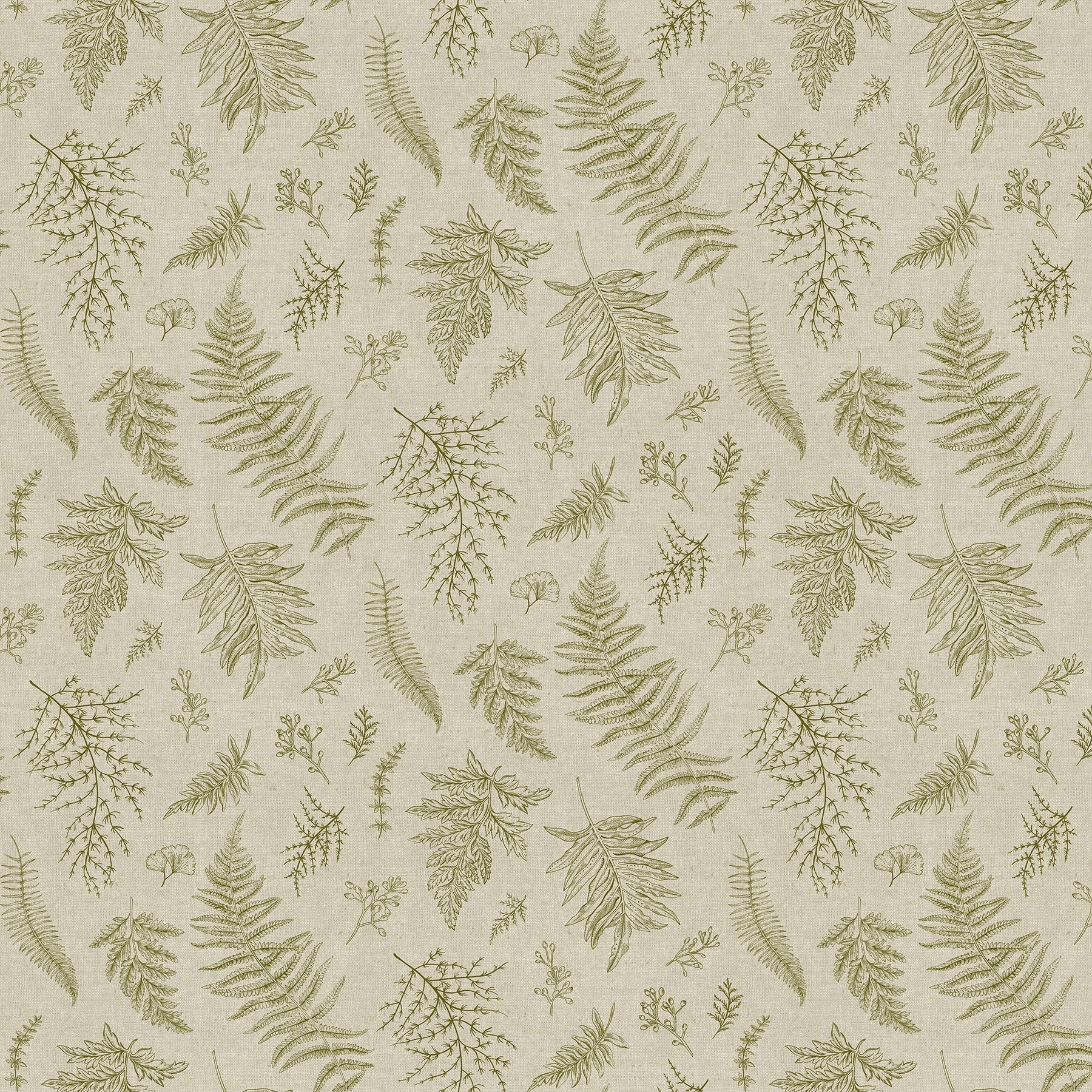 Natural Elements by Northcott ~ Taupe/Green ~ (1/4 Meter)