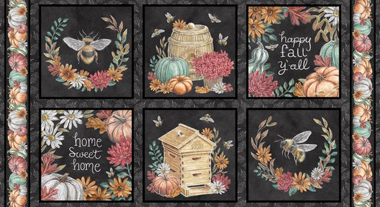 Late Summer Harvest by Lily Ford for Blank Quilting Corp ~ Charcoal