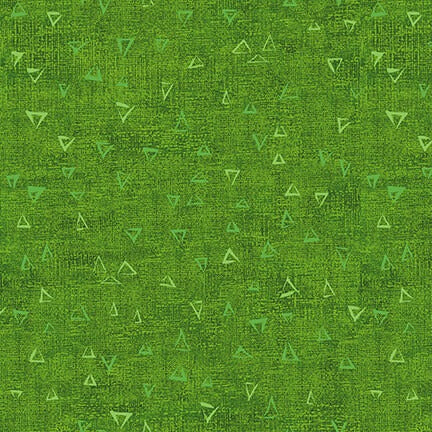 Triangles Basic by Stof Fabrics ~ Green ~ (1/4 Meter)