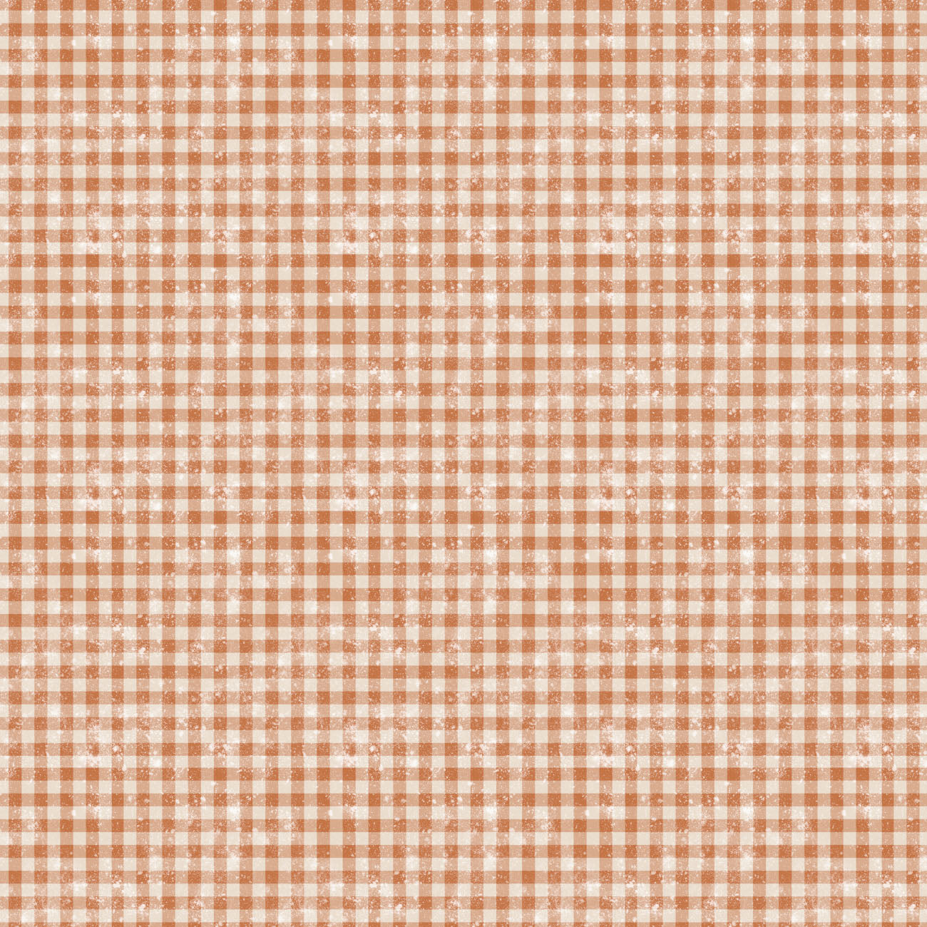 Sagebrush Babies by Ramona Murdock ~ Distressed Gingham Light Rust ~ (1/4 Meter)