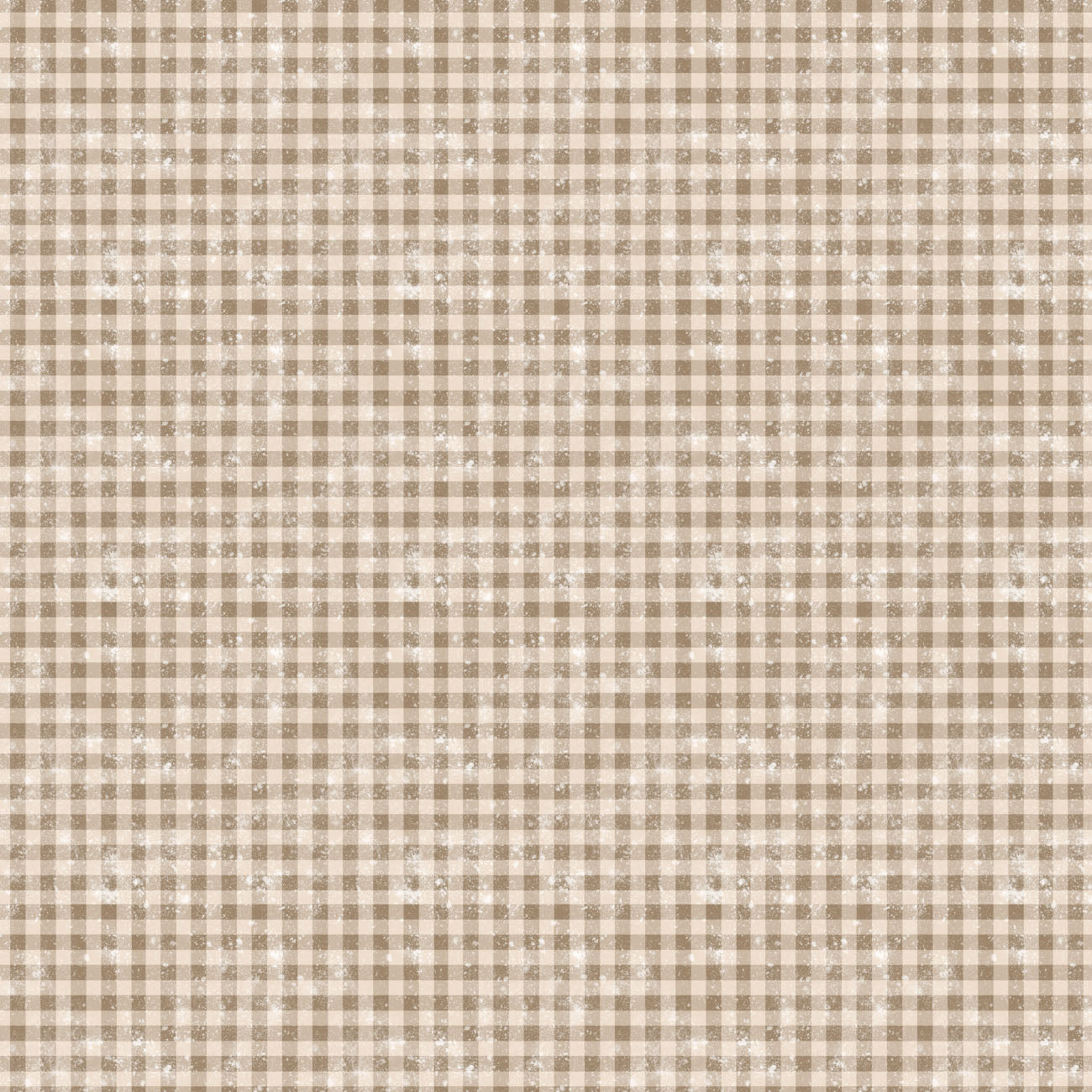 Sagebrush Babies by Ramona Murdock ~ Distressed Gingham Light Taupe ~ (1/4 Meter)
