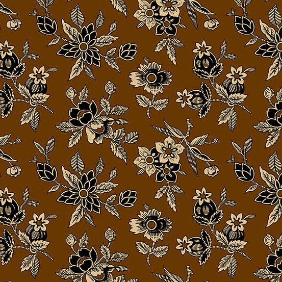Bridgeport Blooms by Jo Morton for Andover ~ Brown