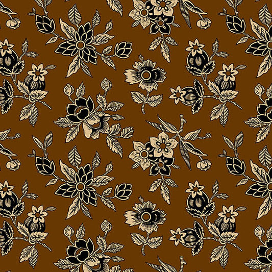 Bridgeport Blooms by Jo Morton for Andover ~ Brown