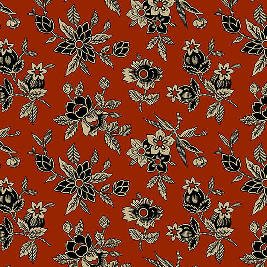Bridgeport Blooms by Jo Morton for Andover ~ Red