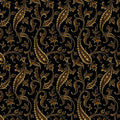Bridgeport Paisley Vines by Jo Morton for Andover ~ Black