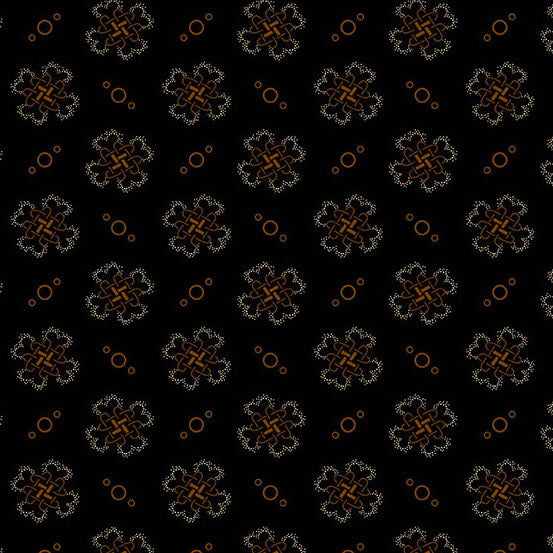 Bridgeport Quatrefoil by Jo Morton for Andover ~ Black