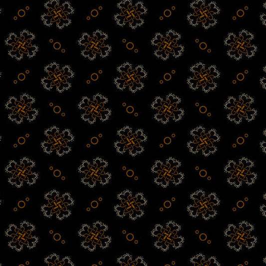 Bridgeport Quatrefoil by Jo Morton for Andover ~ Black