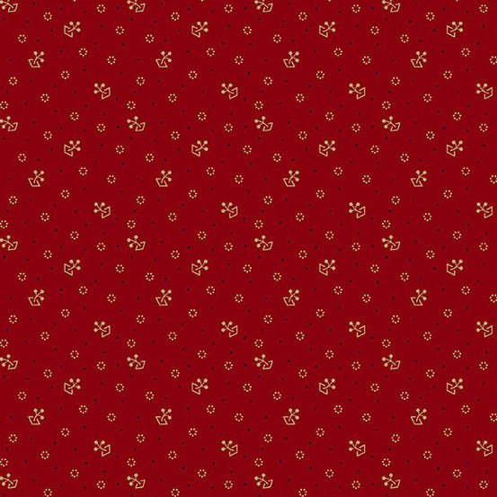 Bridgeport Tossed Sprigs by Jo Morton for Andover ~ Red