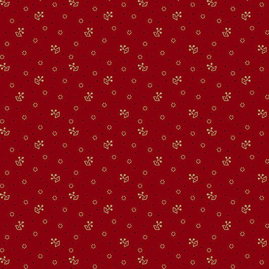 Bridgeport Tossed Sprigs by Jo Morton for Andover ~ Red