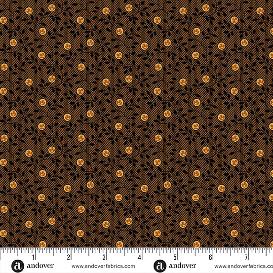 Bridgeport Striped Vines by Jo Morton for Andover ~ Brown