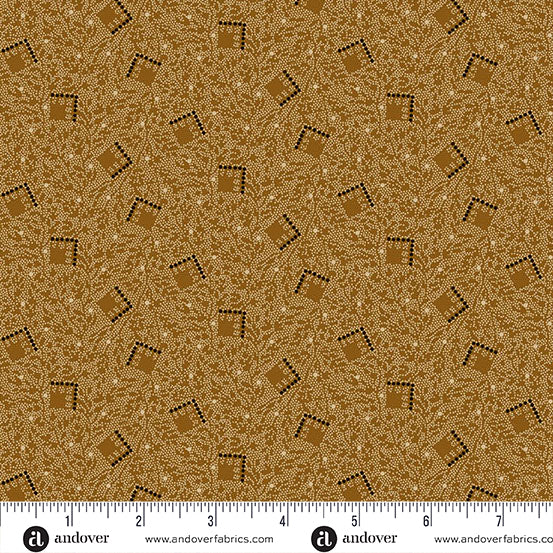 Bridgeport Tumbling Squares by Jo Morton for Andover ~ Brown