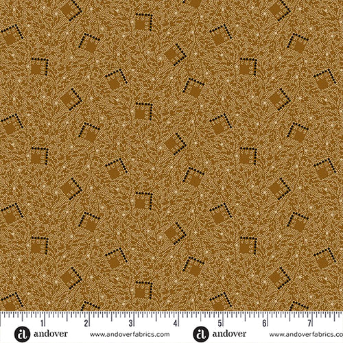Bridgeport Tumbling Squares by Jo Morton for Andover ~ Brown