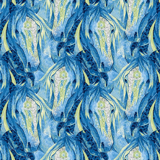 Dream Horses by Nancy Smith for Studio E ~ Navy