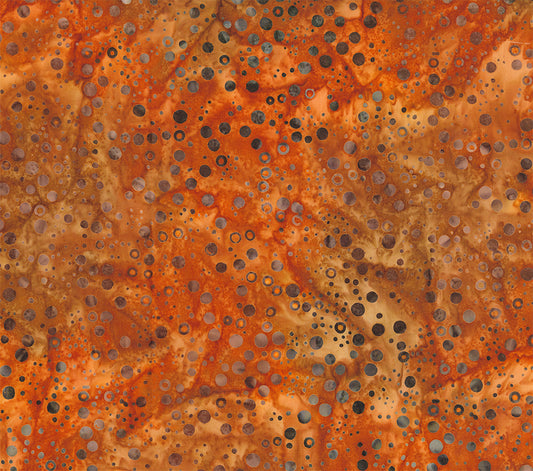 Pop Dots by Bayan Batiks for Northcott ~ Rust