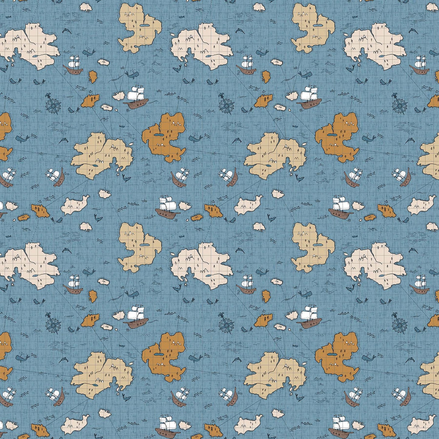 Calm Waters Map by Bernadett Urbanovics for Figo ~ Blue