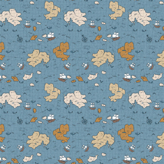 Calm Waters Map by Bernadett Urbanovics for Figo ~ Blue