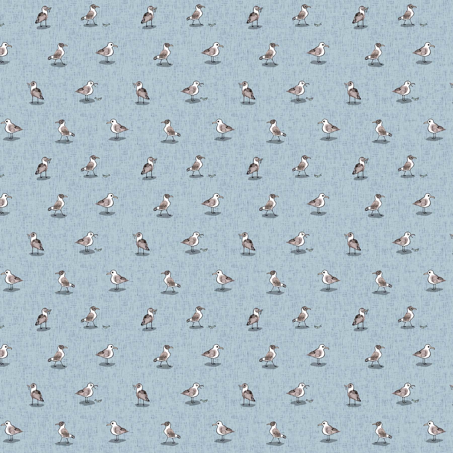 Calm Waters by Bernadett Urbanovics for Figo ~ Blue ~ (1/4 Meter)