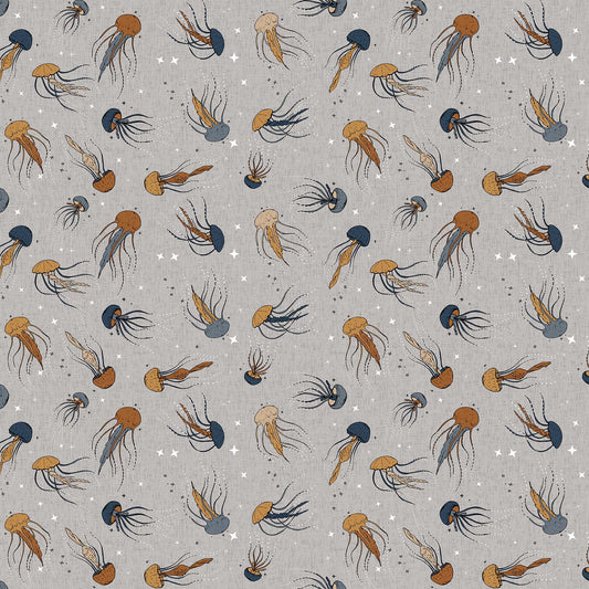 Calm Waters Jelly Fish by Bernadett Urbanovics for Figo ~ Grey