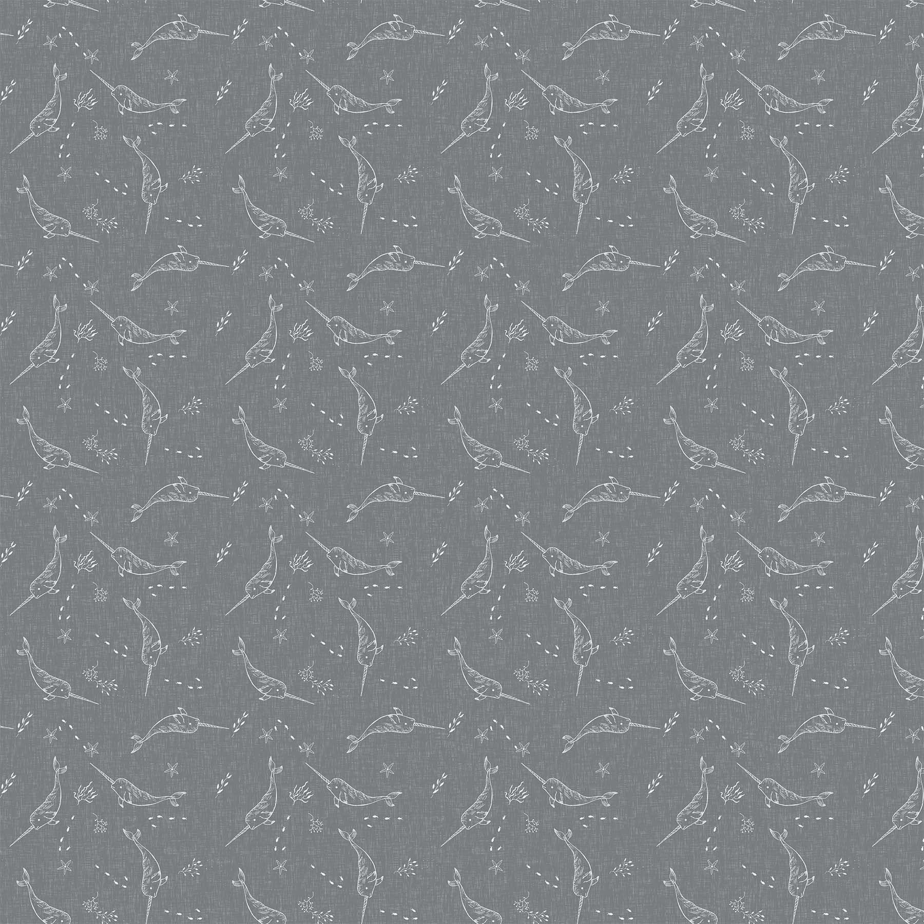 Calm Waters by Bernadett Urbanovics for Figo ~ Grey ~ (1/4 Meter)