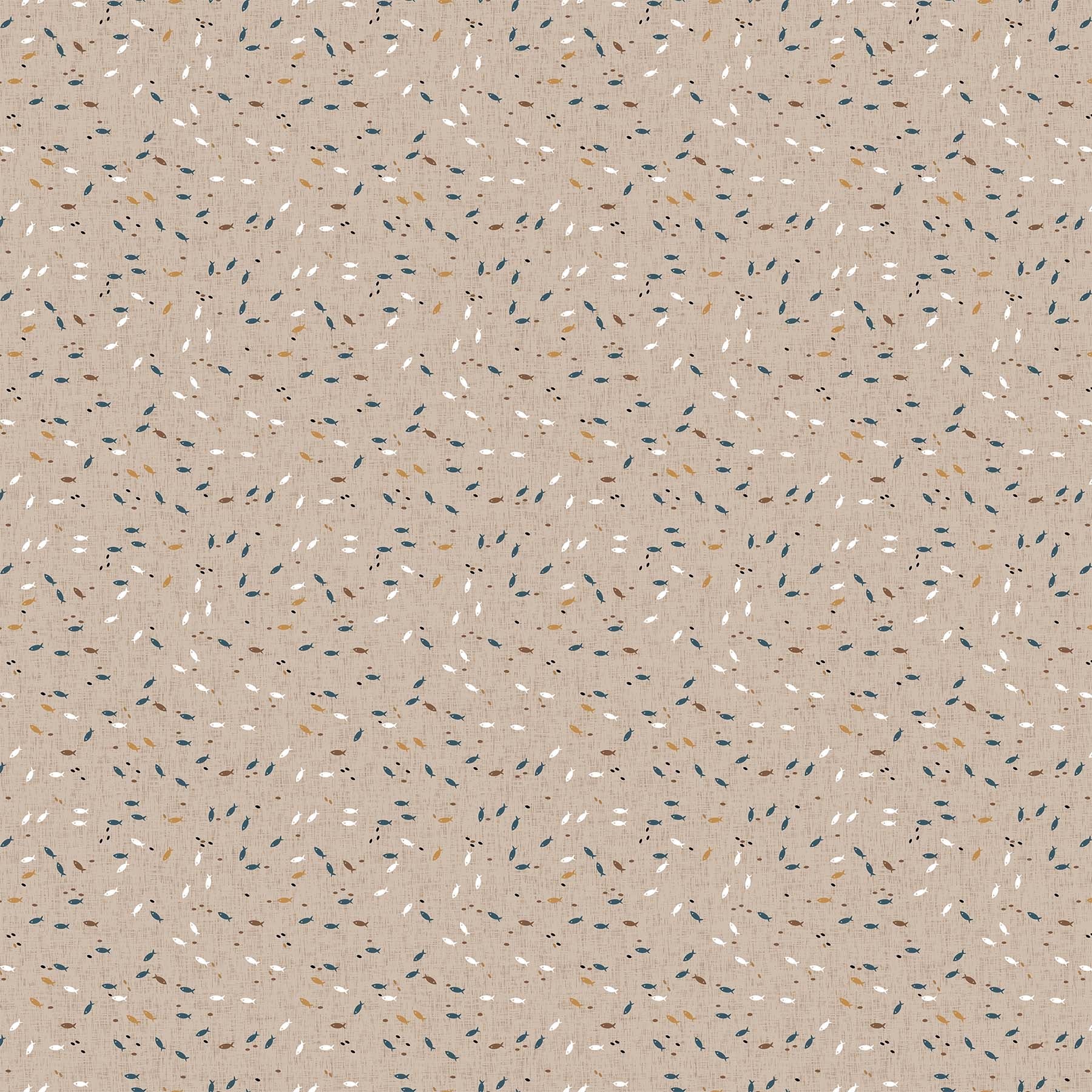 Calm Waters by Bernadett Urbanovics for Figo ~ Brown ~ (1/4 Meter)
