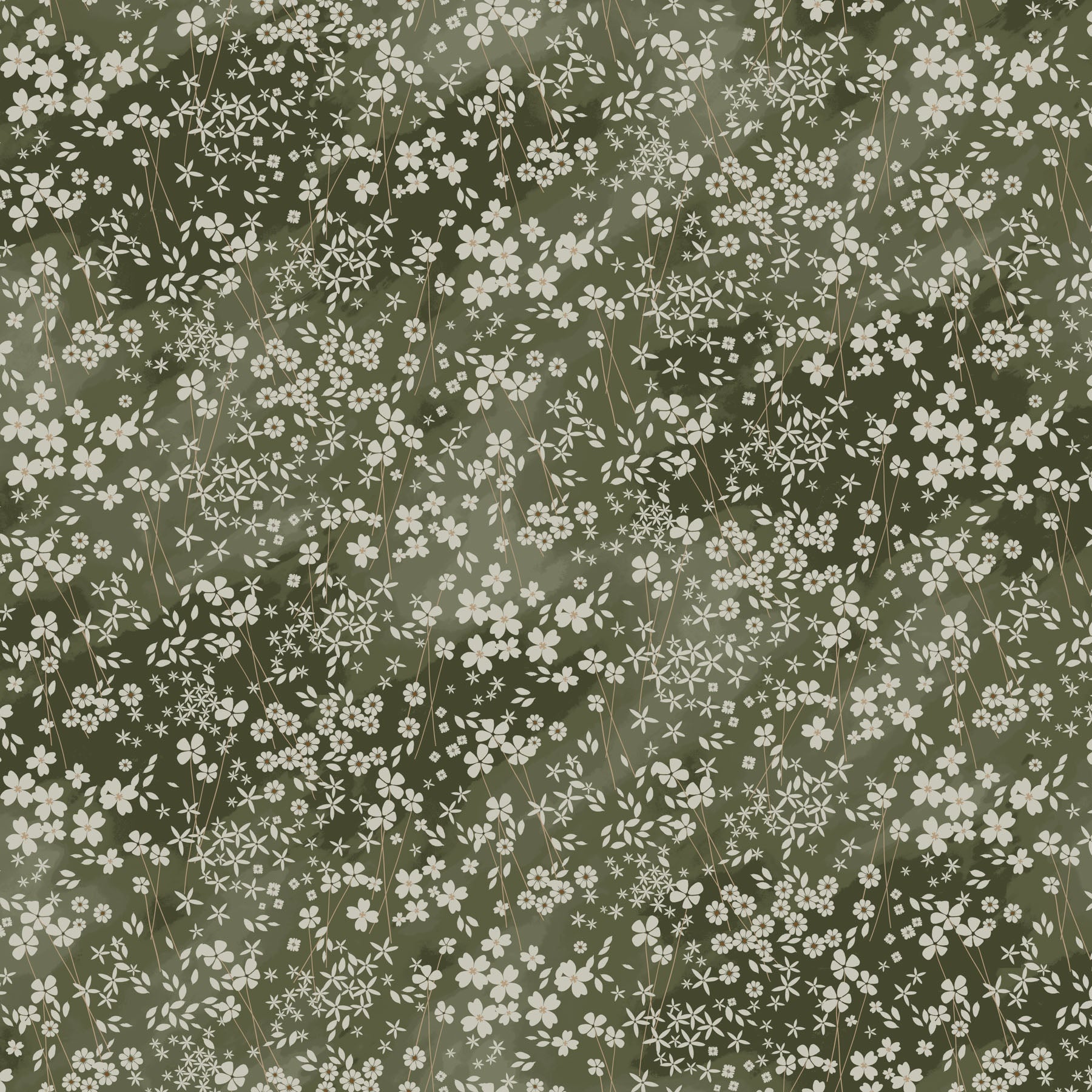 Tranquility by Nicole Ruiz for Figo ~ Green ~ (1/4 Meter)