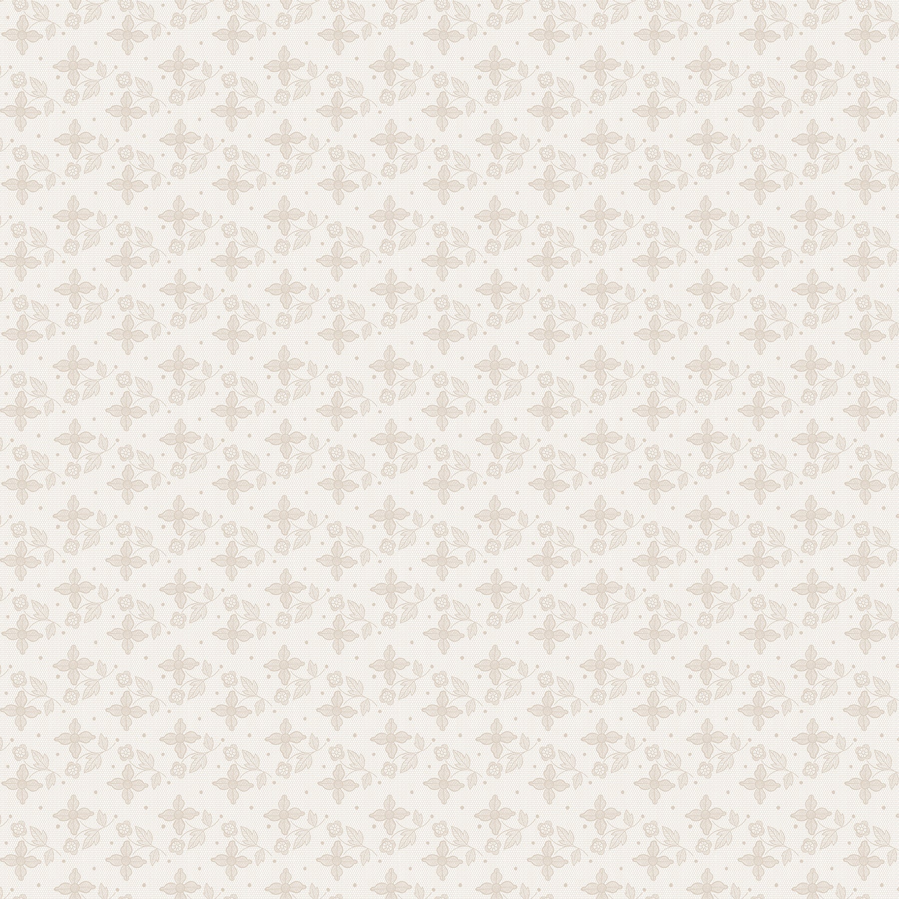 Cherry Orchard by Bernadett Urbanovics for Figo ~ Cream (1/4 Meter)