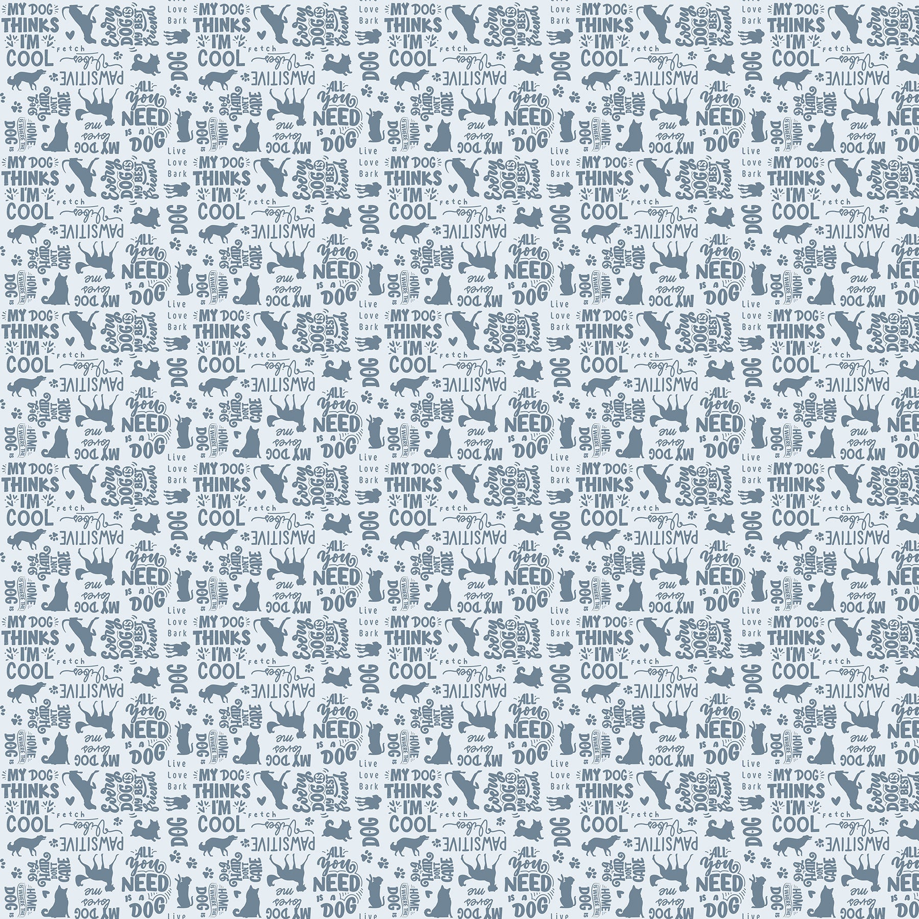 Always By My Side by Figo Studio ~ Blue (1/4 Meter)