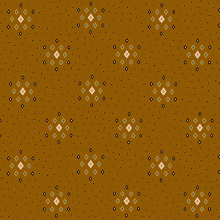 Quiet Grace, Diamond Clusters by Kim Diehl for Henry Glass & Co ~ Brown