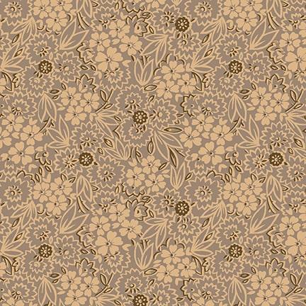 Quiet Grace, Scatter Garden by Kim Diehl for Henry Glass & Co ~ Taupe