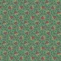 Quiet Grace, Strawberries by Kim Diehl For Henry Glass & Co ~ Turquoise